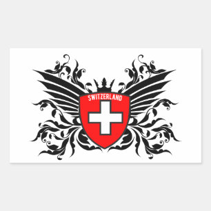 Sticker Rectangulaire Armoiries de la Suisse