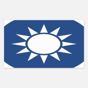 Sticker Rectangulaire Armoiries de Taiwan