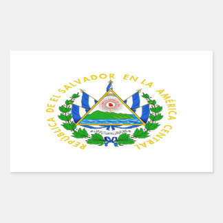 Sticker Rectangulaire Armoiries d'El Salvador