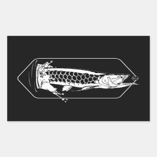 Sticker Rectangulaire Arowana Jump