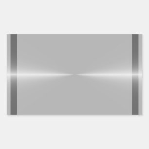 Sticker Rectangulaire Arrière - plan métallique brillant comme acier Mod