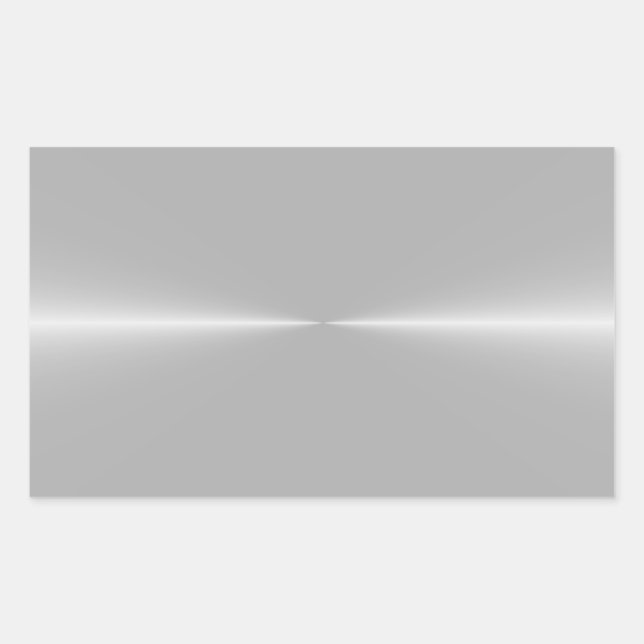 Sticker Rectangulaire Arrière - plan métallique brillant comme acier Mod (Devant)