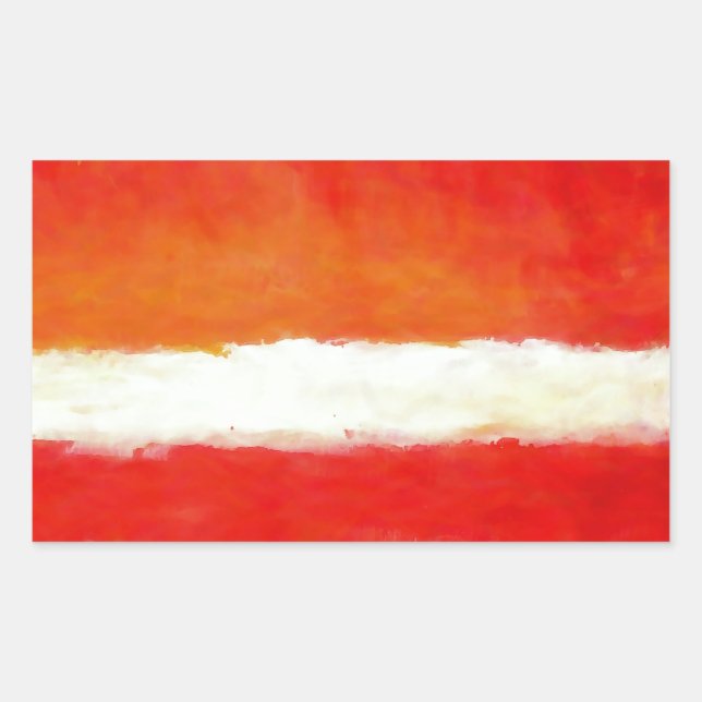 Sticker Rectangulaire Art Abstrait moderne - Style Rothko (Devant)