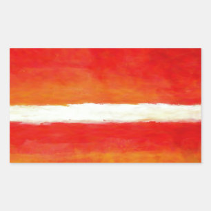 Sticker Rectangulaire Art Abstrait moderne - Style Rothko