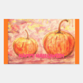 Sticker Rectangulaire art de l'halloween heureux