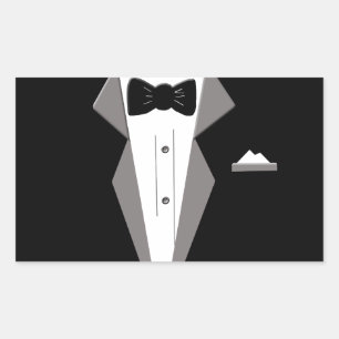 Sticker Rectangulaire Art de Tuxedo