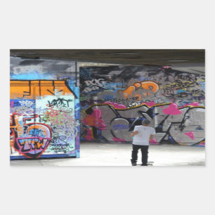Sticker Rectangulaire Art-Graffiti de rue d'Urband