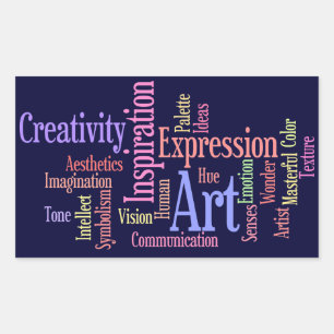 Sticker Rectangulaire Art Inspiration - Artiste, Personne créative