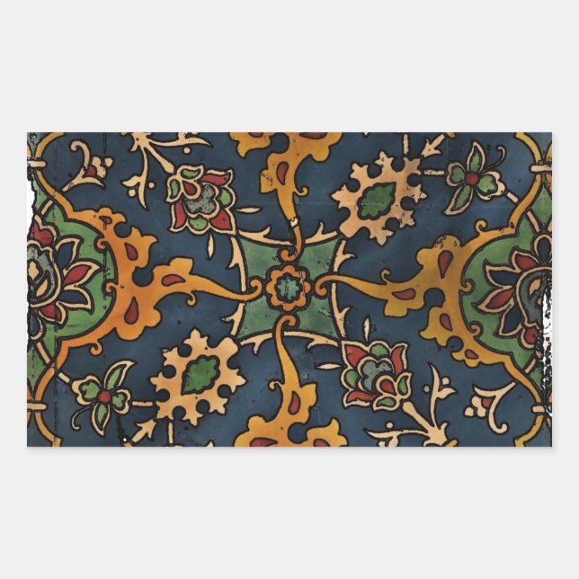 Sticker Rectangulaire Art Nouveau l'Art arabe (Devant)