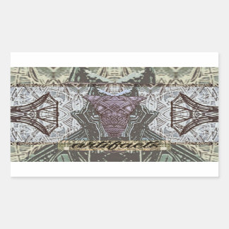 Sticker Rectangulaire artefacts guide masqué