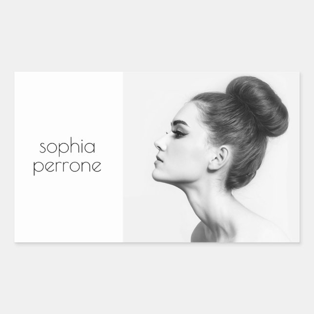 Sticker Rectangulaire Artiste et photographe professionnel Carte photo (Devant)
