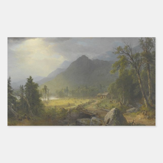 Sticker Rectangulaire Asher Brown Durand - Première récolte (Devant)