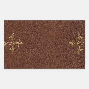 Sticker Rectangulaire attache de livre antique