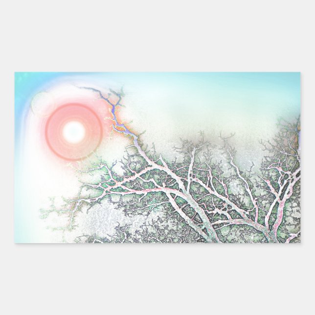 Sticker Rectangulaire Atteindre le ciel (Devant)