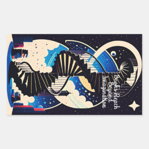 Sticker Rectangulaire Au-delà de l'imagination