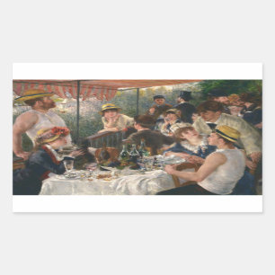 Sticker Rectangulaire Auguste Renoir - Déjeuner de la fête nautique