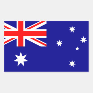 Sticker Rectangulaire AUSTRALIE :Drapeau de l'Australie