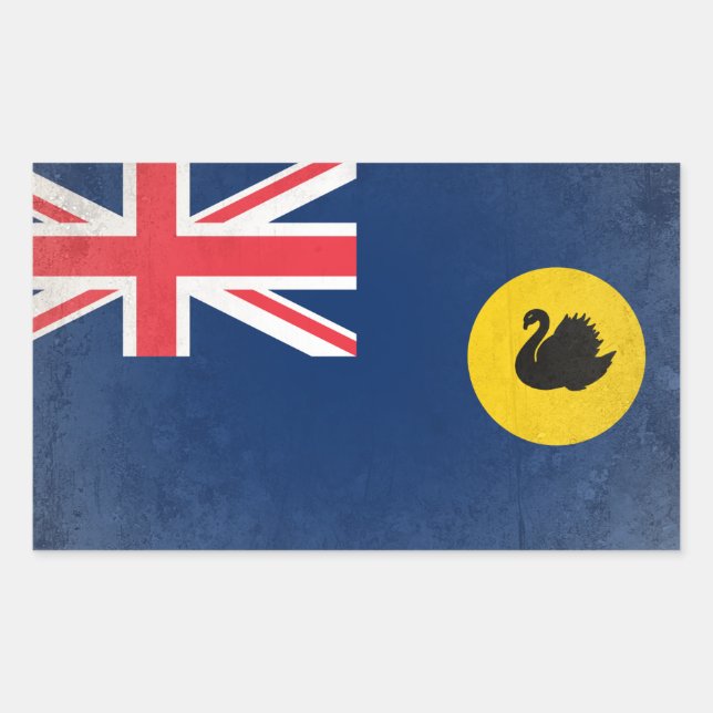 Sticker Rectangulaire Australie occidentale (Devant)