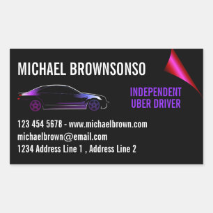 Sticker Rectangulaire Automauto indépendant du conducteur