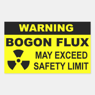 Sticker Rectangulaire Avertissement : Flux de Bogon