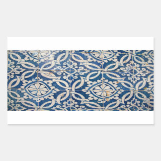 Sticker Rectangulaire azulejo portugais vintage