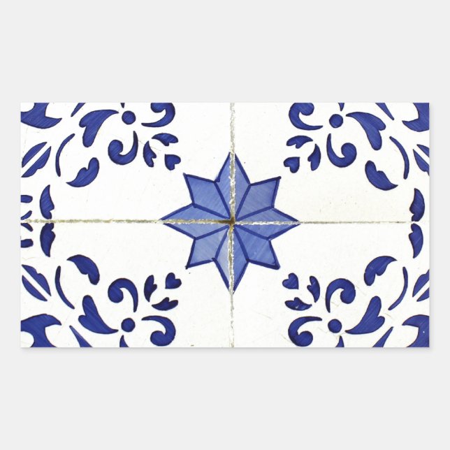 Sticker Rectangulaire Azulejos (Devant)