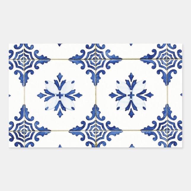 Sticker Rectangulaire Azulejos (Devant)