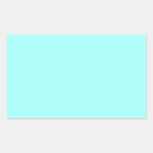 Sticker Rectangulaire Baby Blue Color Customisé Designer