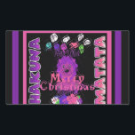 Sticker Rectangulaire Baby pink Beautiful Merry Christmas Hakuna Matata<br><div class="desc">Baby pink Beautiful Merry Christmas Hakuna Matata</div>