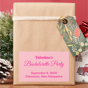 Sticker Rectangulaire Bachelorette rose Stick