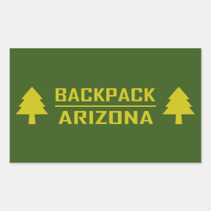 Sticker Rectangulaire Backpack Arizona