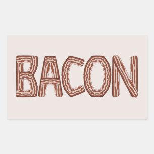 Sticker Rectangulaire Bacon
