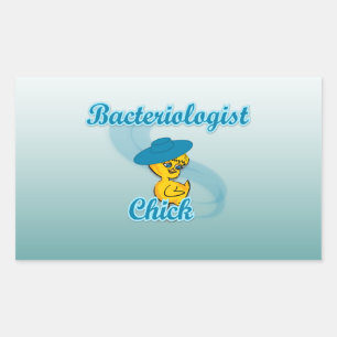 Sticker Rectangulaire Bactériologiste Chick #3