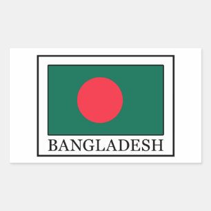 Sticker Rectangulaire Baguette du Bangladesh