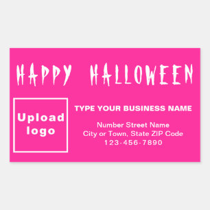 Sticker Rectangulaire Baguette rectangulaire rose Halloween d'affaires