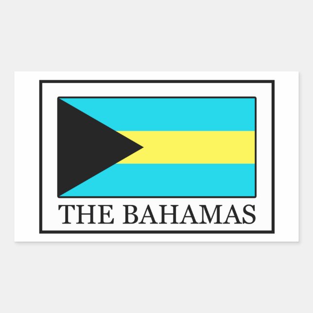 Sticker Rectangulaire Bahamas (Devant)