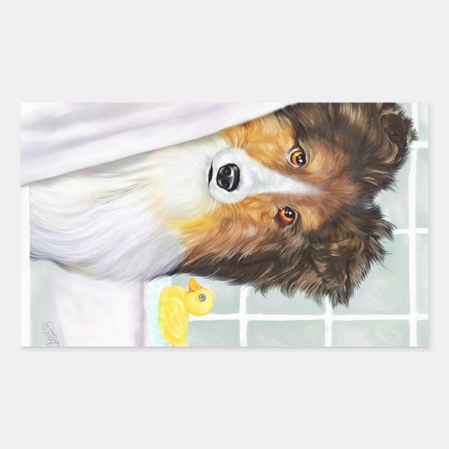 Sticker Rectangulaire Bain de rangement (Devant)