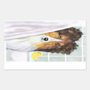 Sticker Rectangulaire Bain de rangement de sable