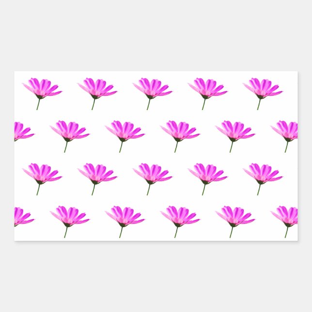 Sticker Rectangulaire Baise rose (Devant)