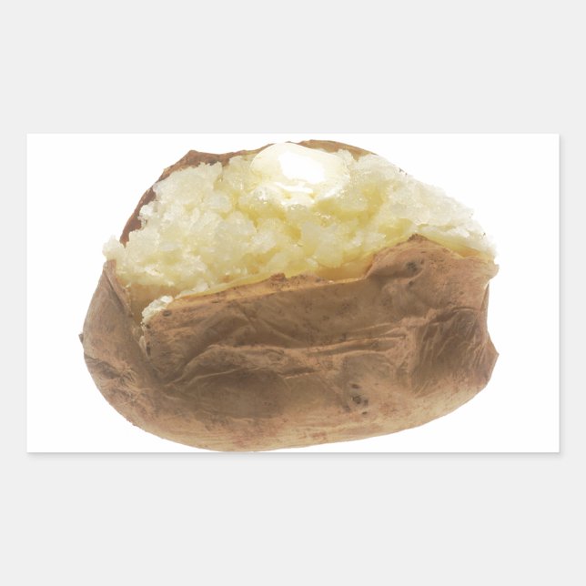 Sticker Rectangulaire Baked potato (Devant)
