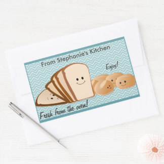 Sticker Rectangulaire Balise cadeau de pain frais