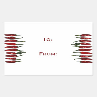 Sticker Rectangulaire Balise cadeau Red Hot Chili Peppers