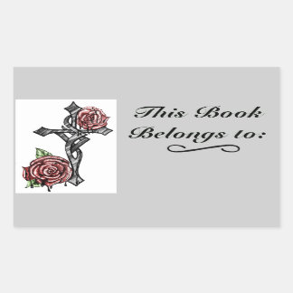 Sticker Rectangulaire Balise Sanguin et Plaque Rose