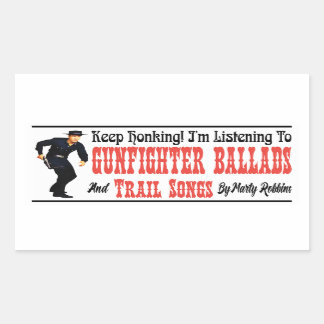 Sticker Rectangulaire Ballades et chansons de chasse