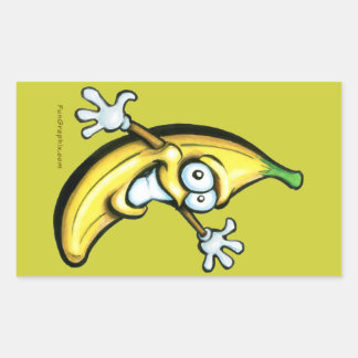 Sticker Rectangulaire Banane