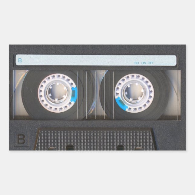 Sticker Rectangulaire Bande Cassette (Devant)