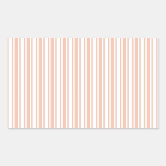 Sticker Rectangulaire Bandes de bonbons blanches et de bracelets (Devant)