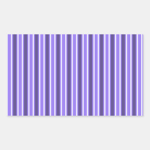 Sticker Rectangulaire Bandes de bonbons violettes et blanches