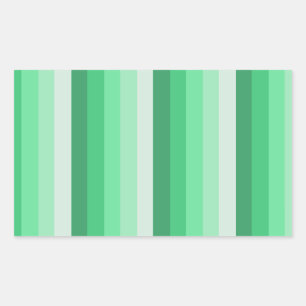 Sticker Rectangulaire Bandes d'ombre vertes