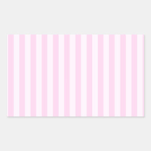 Sticker Rectangulaire Bandes minces - rose et rose clair